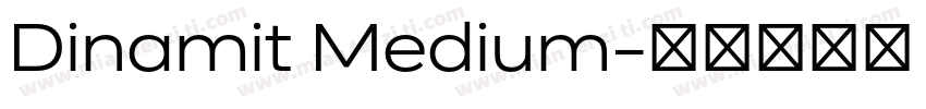 Dinamit Medium字体转换